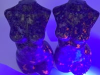 6.1in Large Yooperlite Goddess Carving Wholesale (UV Reactive)