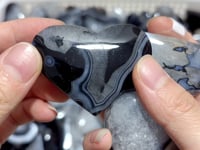 Black Stripe Agate Mixed Quartz Heart Wholesale