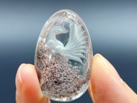 5 Pieces Nine-tailed Fox Garden Quartz Inner Scene Carving