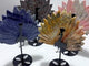4 Pieces Peacock Wing With Stand Yooperlite Crazy Agate