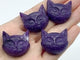 Lepidolite Cat Head Carving Wholesale