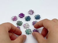 Mini Fluorite Four Leaf Clover Carving Wholesale