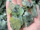 Polished Prehnite Gravel Chips Mixed Size Wholesale