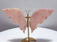 Pink Sakura Agate Butterfly Wing Carving With Stand