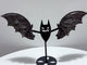 Silver Sheen Obsidian Bat Wing With Stand