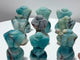 9 Pieces Caribbean Calcite Goddess Carving