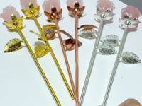 3 Types Rose Quartz Rose Flower Carving Wholesale #1 Shape