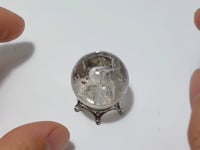 Enhydro Quartz Sphere With Moving Bubble