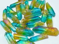 Aura Clear Quartz Rough Raw Point Wholesale