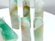 6 Pieces Large Green Fluorite Druzy Geode Tower Points