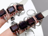Sugar Cube Smoky Quartz Ring Wholesale