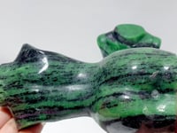 2 Pieces Ruby Zoisite Goddess Carving