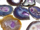 7 Pieces Beautiful Large Geode Amethyst Mixed Agate Slabs