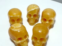 Yellow Calcite Skull Carving Wholesale