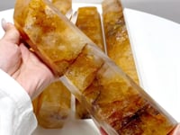 5 Pieces Large Beautiful Fire Quartz High Quality Tower