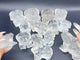 14 Pieces Clear Quartz Frog Carving