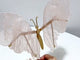 Rose Quartz Butterfly Carving With Stand