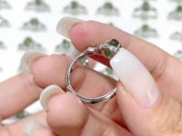 2 Color Clear Apatite Green&Blue Ring