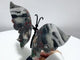 Africa Blood Stone Butterfly Wing Carving With Stand
