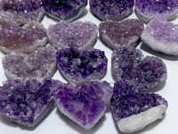 14 Pieces Beautiful Large Amethyst Cluster Heart