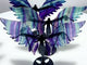 3 Pairs Beautiful Fluorite Angel Wing With Stand