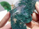 4 Pairs Butterfly Wing Carving With Stand Green Aventurine Flower Agate Moss Agate