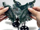 4 Pairs Small Moss Agate Angel Wing Carving With Stand