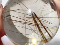 High Quality Clear Rutile Quartz Sphere For Collection