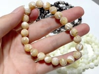 3 Colors Mother of Pearl Mop Shell Round Shells Bracelet Wholesale
