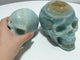 2 Pieces Large Caribbean Calcite Skull Carving