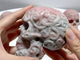 7 Pieces Pink Opal Skull Carving