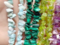 Irregular Crystal Chips Stone DIY Larimar Malachite Wholesale Loose Beads #1