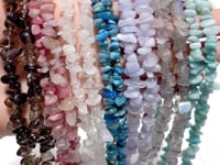 Irregular Crystal Chips Stone DIY Amazonite Smoky Quartz Loose Beads #3