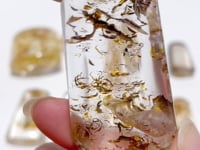 8 Pieces High Quality Golden Hematoid Crystal Square Shape