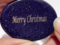 Gold Foil Lettering For Christmas Gift Worry Stone Wholesale