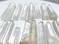 15 Pieces 5.2-6.7in Fat Clear Quartz Tower