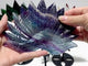 3 Pieces Beautiful Peacock With Stand Carving Fluorite Golden Hematoid Quartz