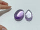 Top Quality 2 Pieces Clear Lavender Amethyst Teardrop Shape Pendant DIY Jewelry