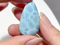 High Quality Larimar Waterdrop Shape Diy Pendant Dominican Republic Larimar