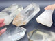 5 Pieces Large Clear Quartz Tower Raw Bottom