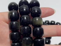 Gold Sheen Obsidian Cube Bracelet Wholesale