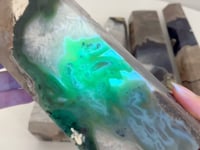 5 Pieces Large Volcano Agate Tower(UV-Reactive)