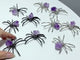 Amethyst Cluster Sphere Spider Ornament Handmade Alloy Spider Wholesale