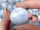 1.1-1.5in Blue Calcite Tumbled Wholesale