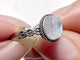 #B1 Silver Ring Wholesale Blue Moonstone Golden Rutile Garnet Black Tourmaline Ring