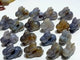 19 Pieces Geode Druzy Agate Rabbit Carving