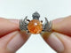#D3 Silver Rings Wing Crown Shape Wholesale Malachite Sunstone Lavender Amethyst Citrine Rhodochrosite