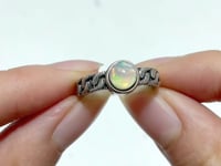 #D11 Silver Rings Wholesale Opal Sunstone Charoite