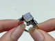 #F7 Silver Rings Vine Shape Wholesale Moonstone Amethyst Citrine