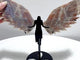 Sunstone Mixed Moonstone Angel Wing Carving With Stand